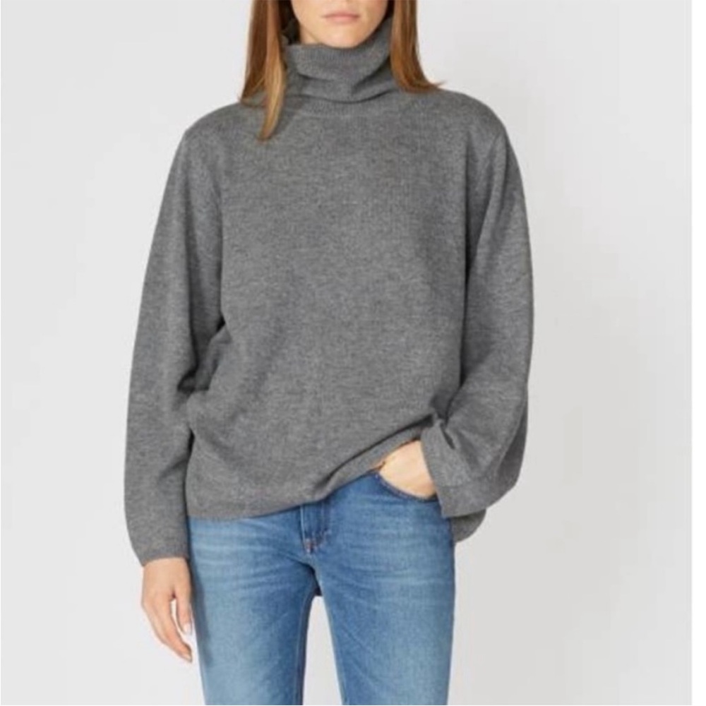 Toteme Cambridge light knit grey melange sweater size small